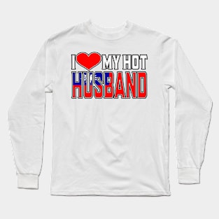 I Love My Hot Taiwan Husband Long Sleeve T-Shirt